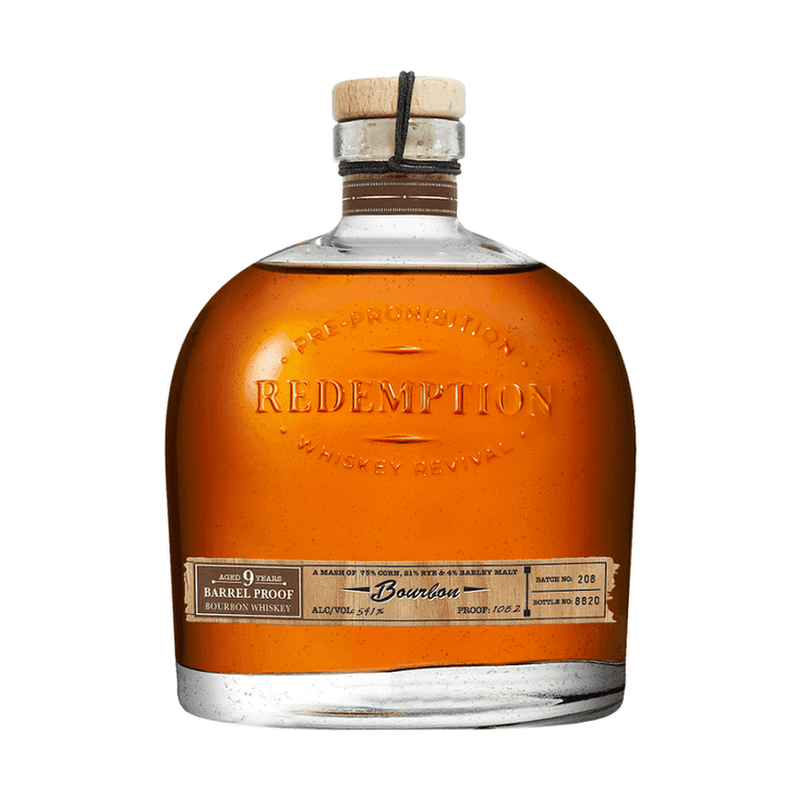 Redemption 9 Year Old Barrel Proof Bourbon Whiskey - LoveScotch.com