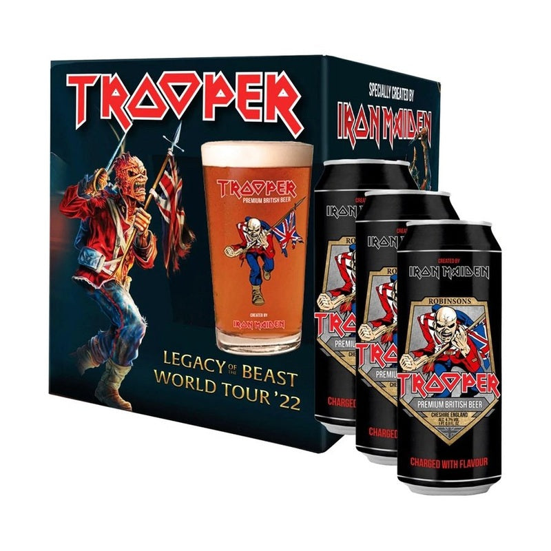 Robinsons Trooper Iron Maiden Legacy of the Beast 3-Pack w/Glass - LoveScotch.com