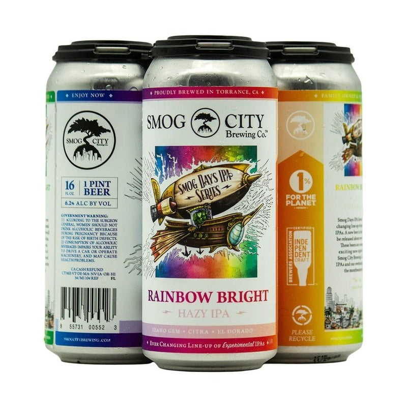 Smog City Brewing Co. Rainbow Bright Hazy IPA 4-Pack - LoveScotch.com