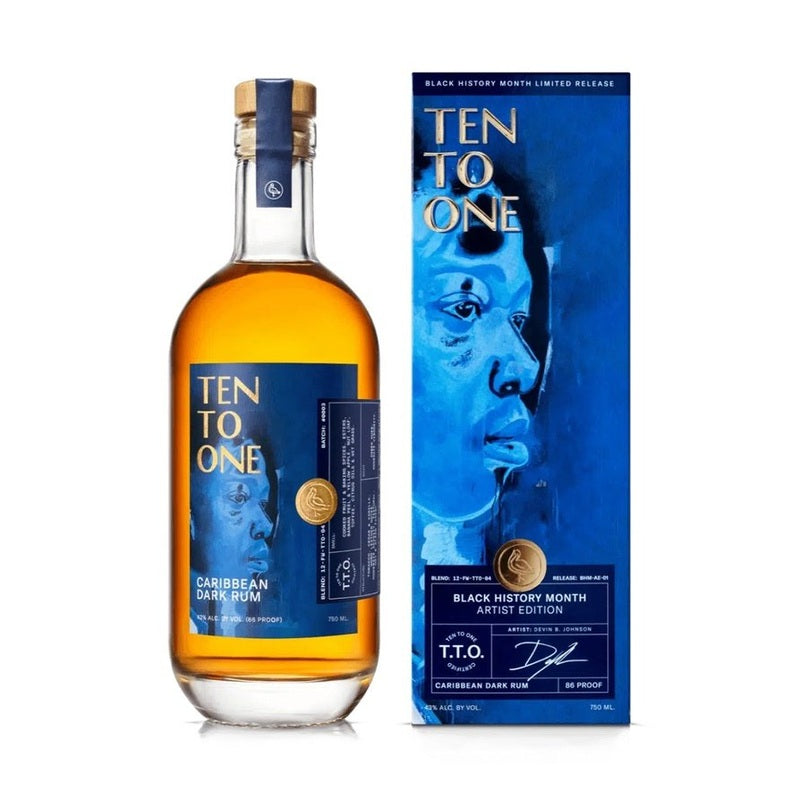 Ten To One 'Black History Month' Artist Edition Caribbean Dark Rum - LoveScotch.com
