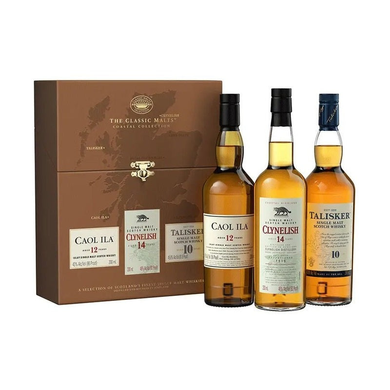 The Classic Malts Coastal Collection Caol Ila-Clynelish-Talisker Gift Set - LoveScotch.com