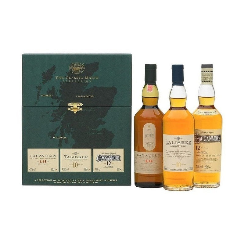 The Classic Malts Collection Lagavulin-Talisker-Cragganmore Gift Set - LoveScotch.com