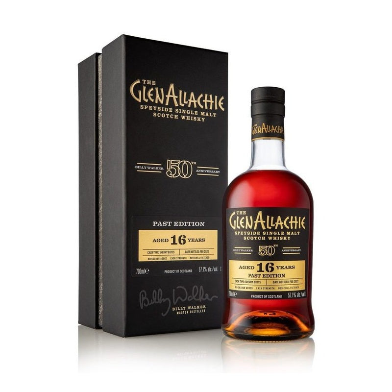 The GlenAllachie Billy Walker 50th Anniversary 'Past Edition' 16 Year Old Sherry Cask Speyside Single Malt Scotch Whisky - LoveScotch.com
