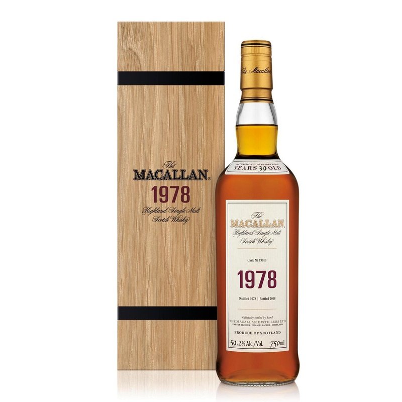 The Macallan 39 Year Old 1978 Cask No. 13810 Fine & Rare Highland Sing