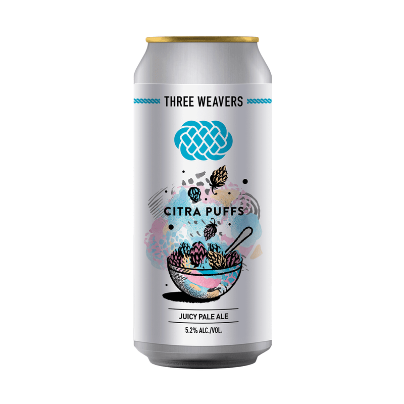 Three Weavers Brewing Co. Citra Puffs Juicy Pale Ale Beer 4-Pack - LoveScotch.com