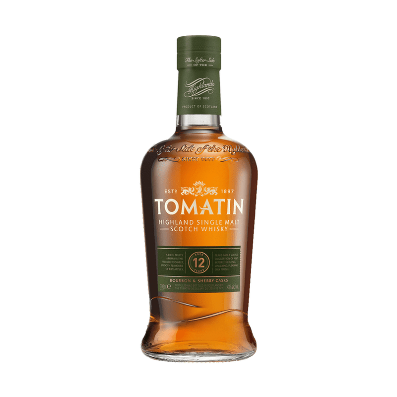 Tomatin 12 Year Old Bourbon and Sherry Casks Highland Single Malt Scotch Whisky - LoveScotch.com