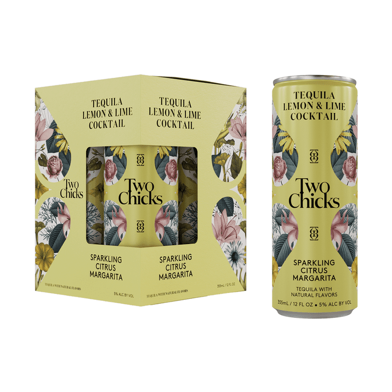 Two Chicks Sparkling Citrus Margarita 4-Pack Cocktail - LoveScotch.com