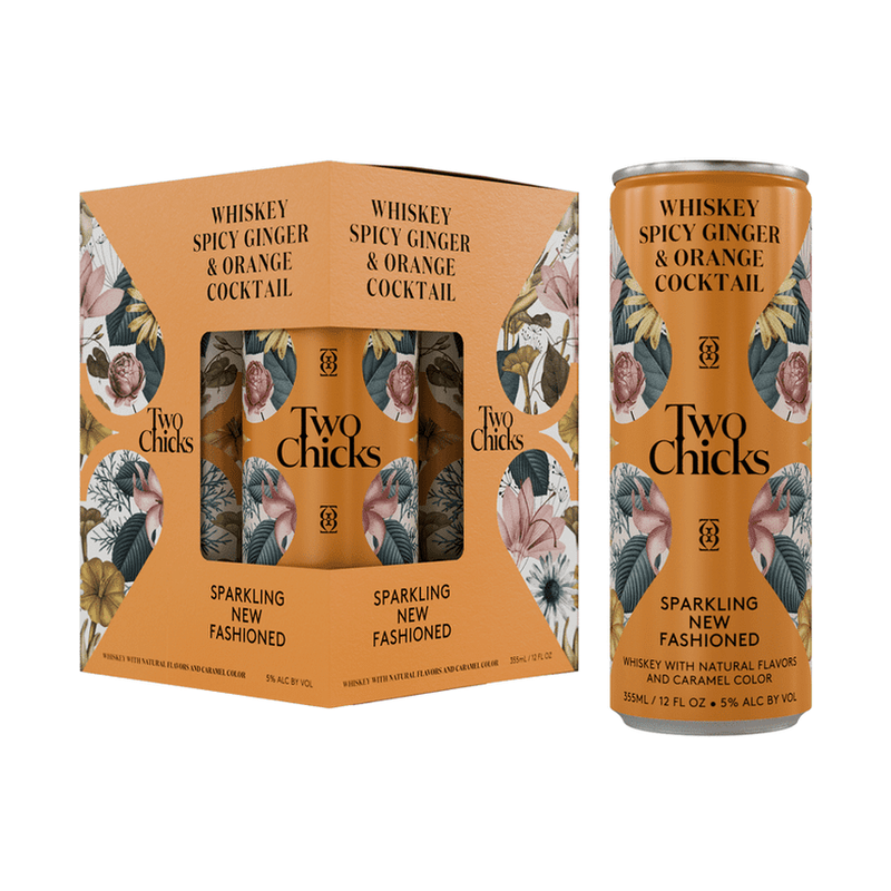 Two Chicks Sparkling New Fashioned 4-Pack Cocktail - LoveScotch.com