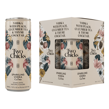 Two Chicks Sparkling Vodka CuTea 4-Pack Cocktail - LoveScotch.com