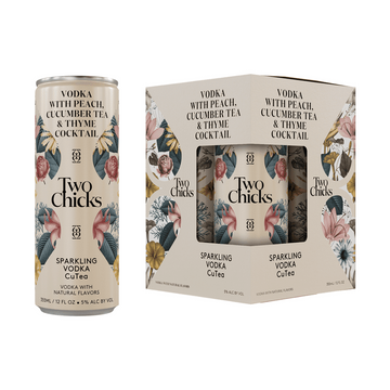 Two Chicks Sparkling Vodka CuTea 4-Pack Cocktail - LoveScotch.com