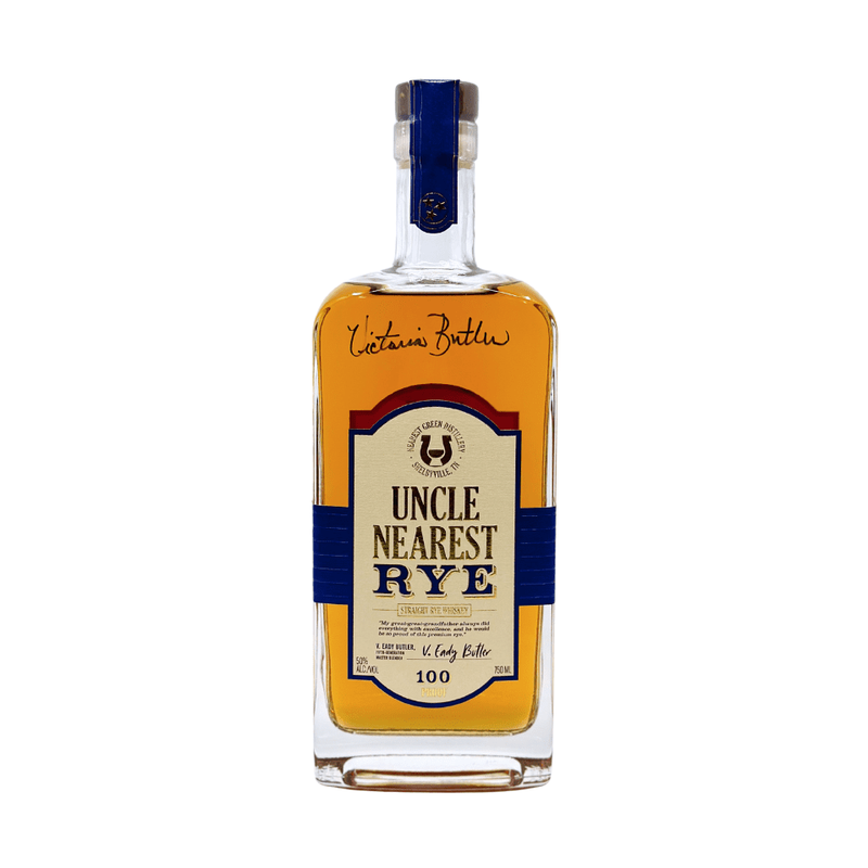 Uncle Nearest Straight Rye Whiskey Signed by Victoria Eady Butler - LoveScotch.com