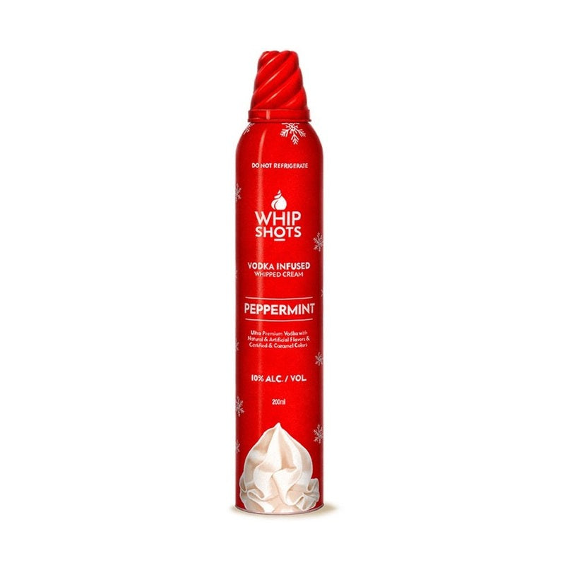 Whipshots Peppermint Vodka Infused Whipped Cream 200ml - LoveScotch.com