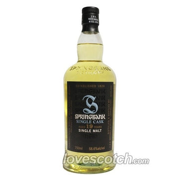 Springbank 19 Year Old Single Cask Refill Bourbon - LoveScotch.com