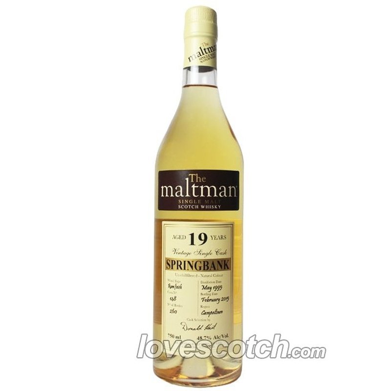 The Maltman Springbank 19 Year Old - LoveScotch.com