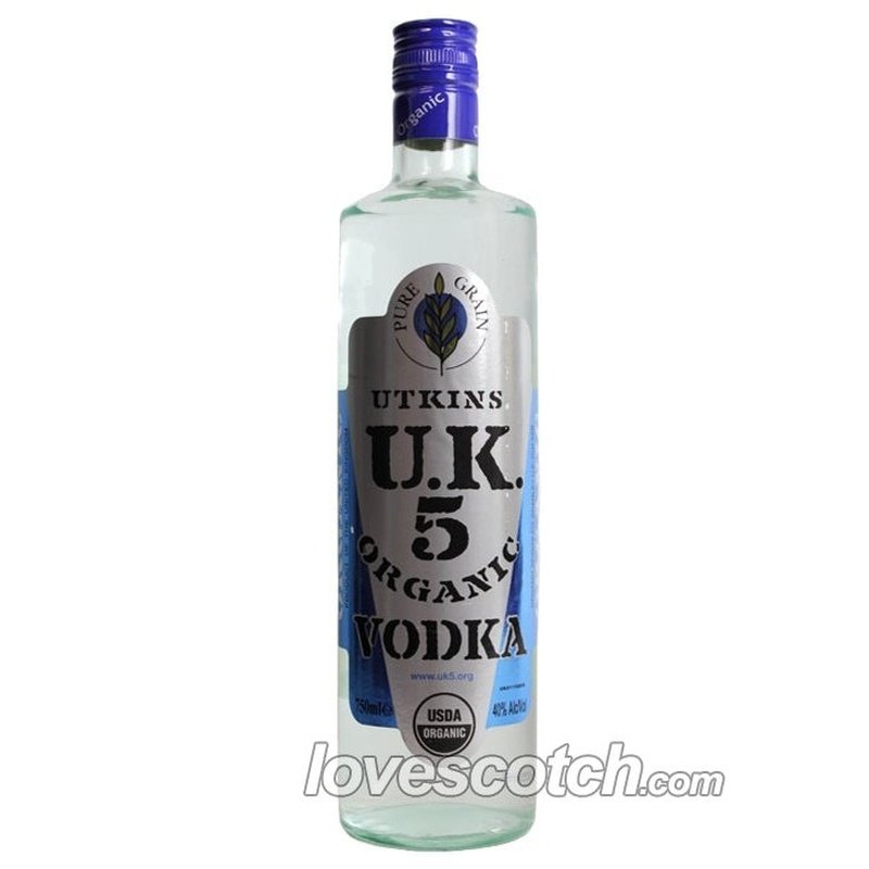 Utkins U.K. 5 Organic Vodka - LoveScotch.com