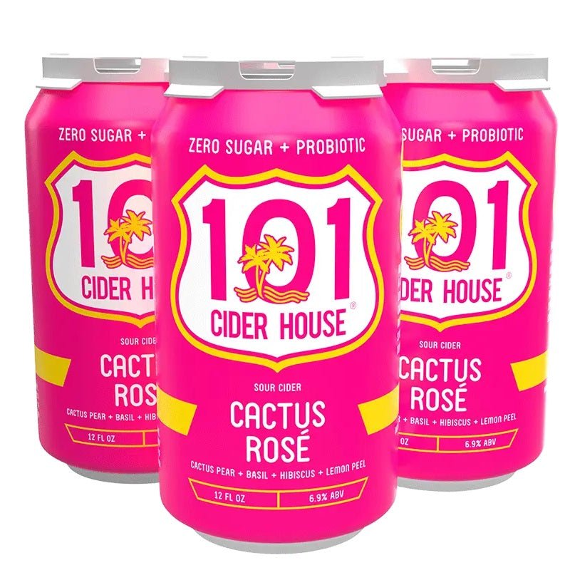 101 Cider House Cactus Rosé Sour Cider 4-Pack - LoveScotch.com 
