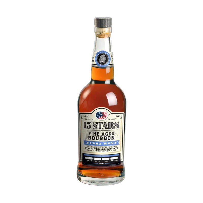 15 Stars First West 7 Year Old Bourbon Whiskey - LoveScotch.com