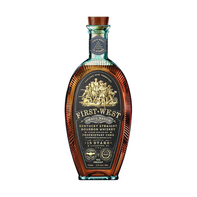 15 Stars First West Small Batch Bourbon Whiskey - LoveScotch.com