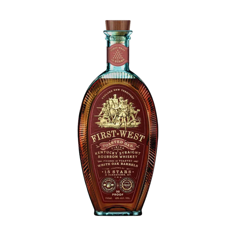 15 Stars First West Toasted Oak Bourbon Whiskey - LoveScotch.com