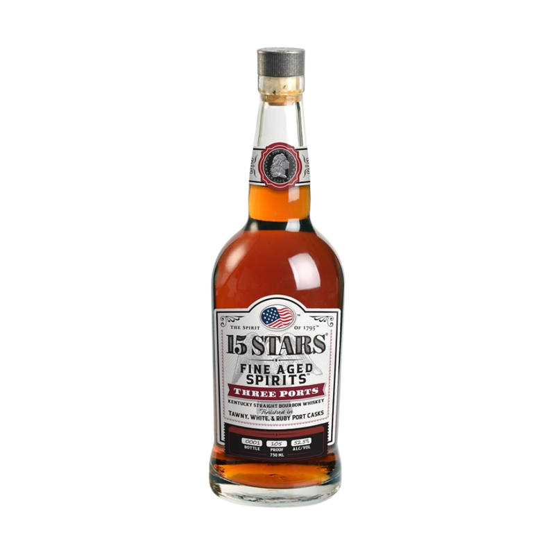 15 Stars Three Ports Bourbon Whiskey - LoveScotch.com