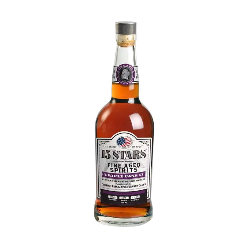 15 Stars Triple Cask II Bourbon Whiskey - LoveScotch.com