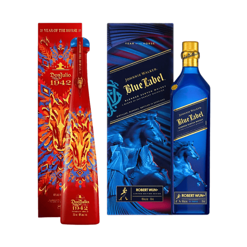1942 Blue Label Horse Set - Premium Tequila & Whisky – LoveScotch.com