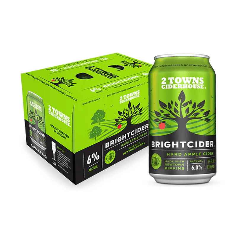 2 Town Ciderhouse 'Brightcider' 6-Pack - LoveScotch.com 