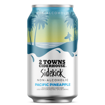 2 Towns Ciderhouse Sidekick Non Alcoholic Pacific Pineapple - LoveScotch.com