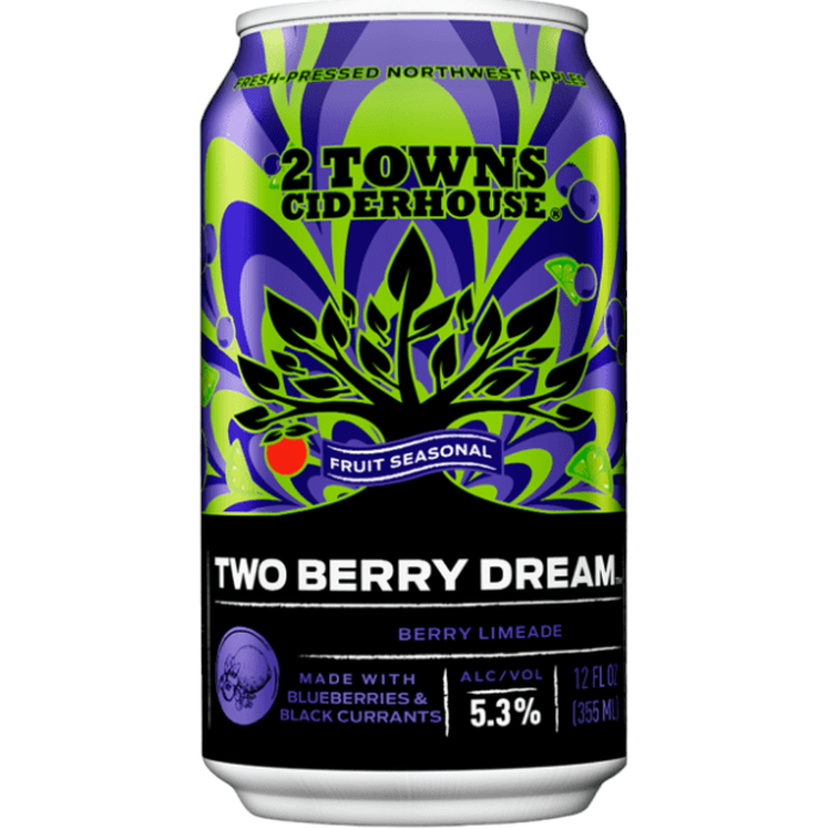 2 Towns Ciderhouse Two Berry Dream Cider 6-Pack - LoveScotch.com 