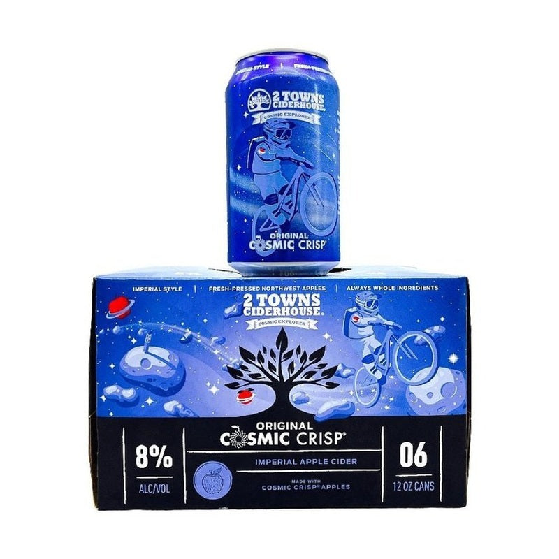 2 Towns Ciderhouse Cosmic Crisp Imperial Apple Cider 6-Pack - LoveScotch.com