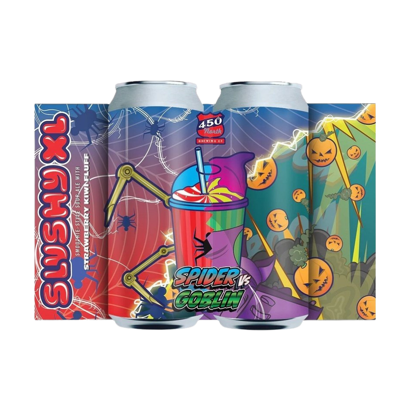 450 North Brewing Co. Spider vs Goblin Slushy XL Sour Ale Beer 4-Pack - LoveScotch.com