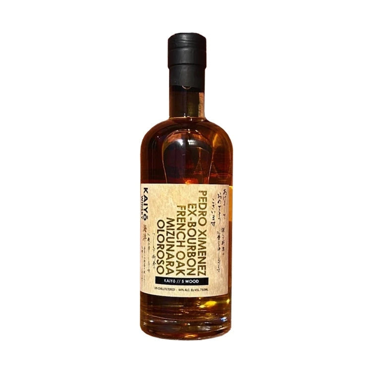 Kaiyo Five Wood Japanese Mizunara Oak Whisky 750mL bottle