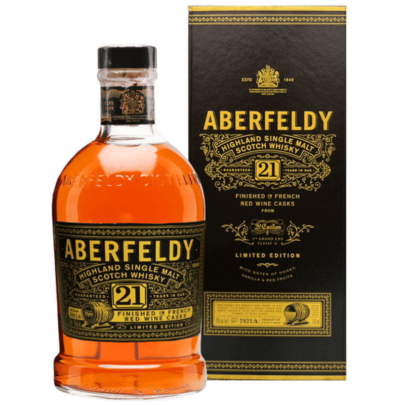 Aberfeldy 21 Year Limited Edition St-Emilion French Wine Cask Finish - LoveScotch.com 