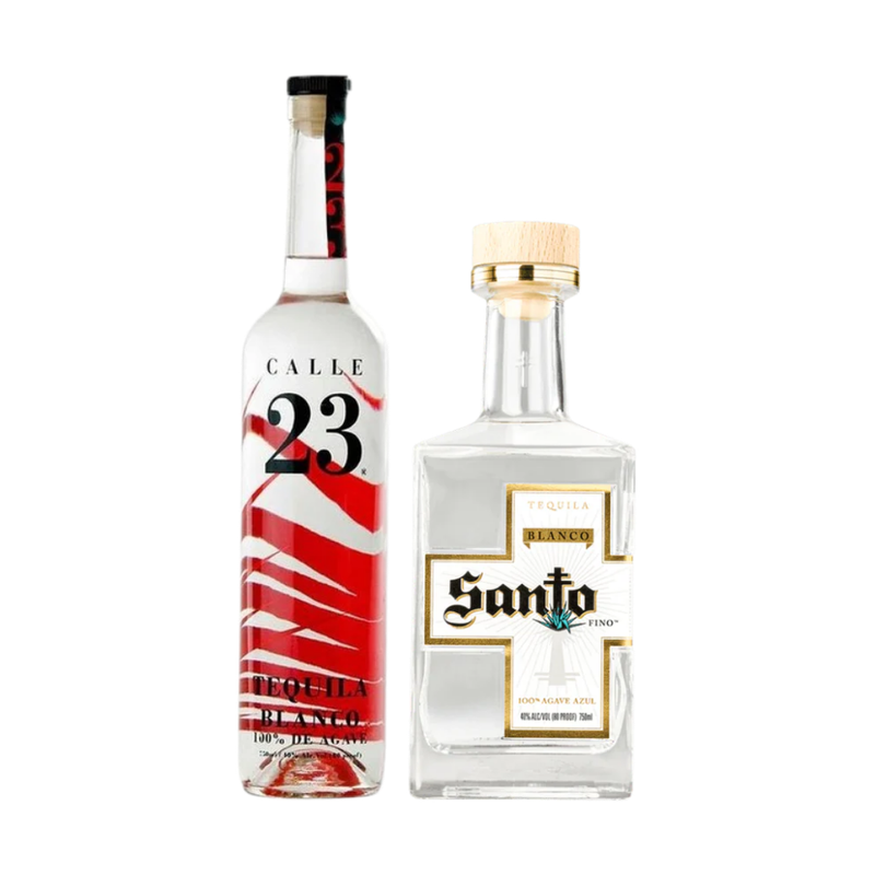 Additive Free Blanco Tequila Roller Mill Duo: Calle 23 + Santo Fino - LoveScotch.com