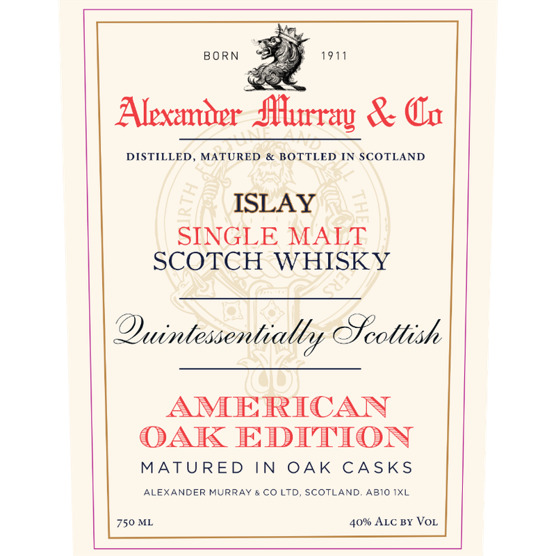 Alexander Murray & Co Islay American Oak Edition Single Malt Scotch Whisky - LoveScotch.com