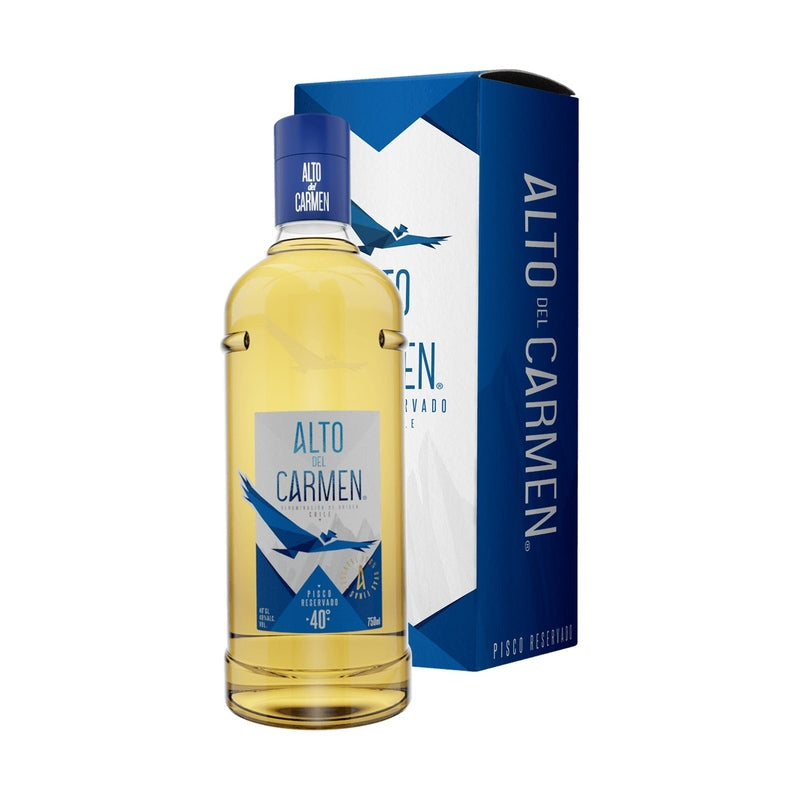 Alto del Carmen Pisco Reservado 750ml bottle and presentation box