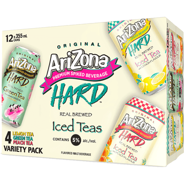 Arizona Hard Tea Variety 12 Pack - LoveScotch.com 