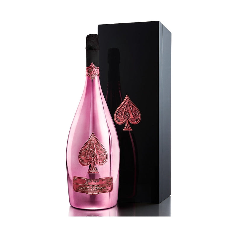 Armand de Brignac Brut Rosé Champagne 6L bottle with wooden gift box
