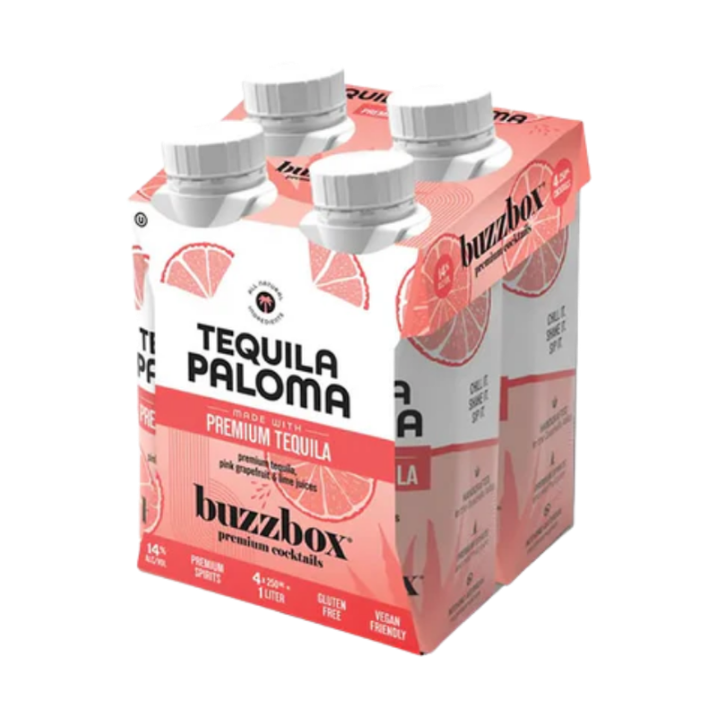 BUZZBOX Tequila Paloma RTD 4-Pack - LoveScotch.com