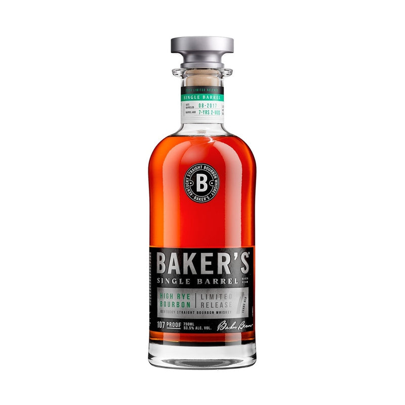 Baker's 7 Year Old Single Barrel High Rye Limited Release Bourbon 750ml bottle