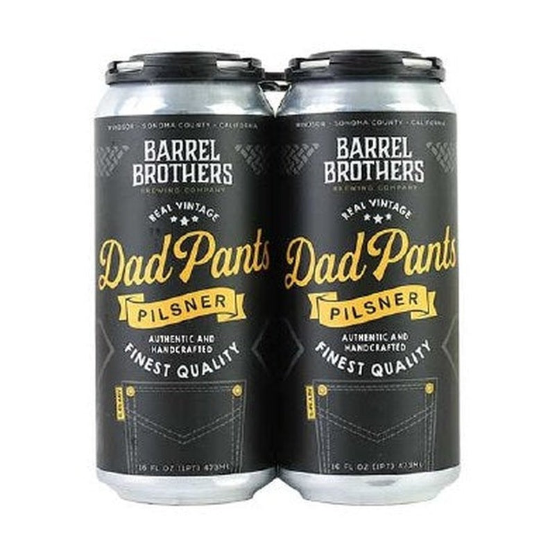 Barrel Brothers Brewing Co. 'Dad Pants' Pilsner Beer 4-Pack - LoveScotch.com
