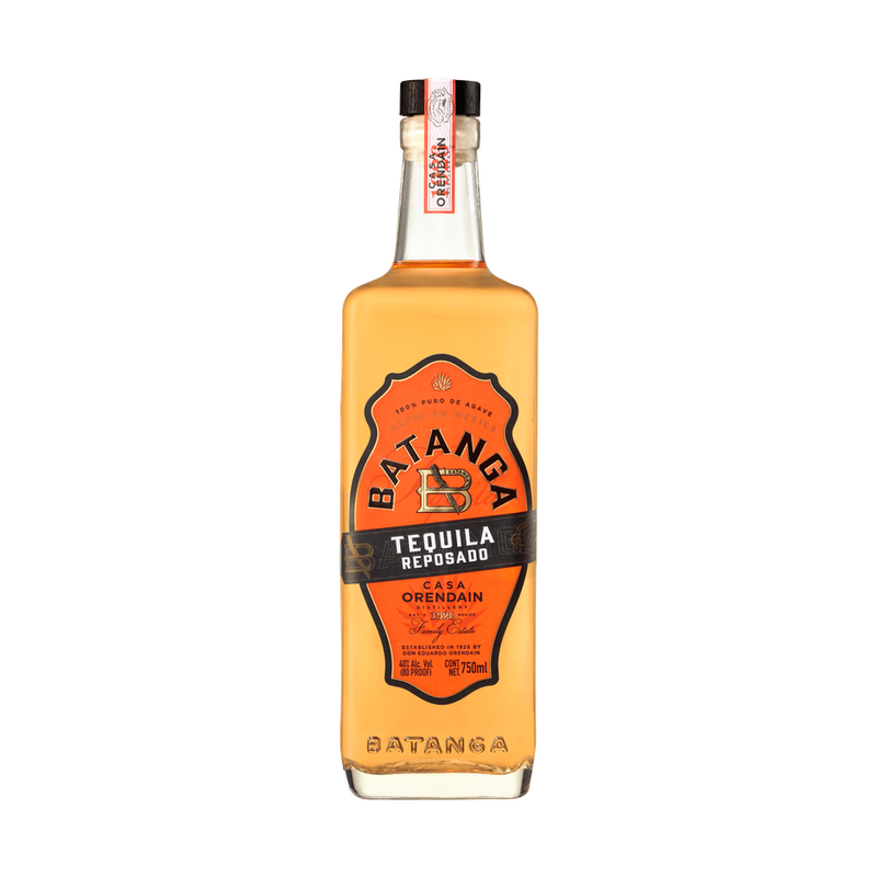 Batanga Reposado Tequila 750 mL front bottle on white
