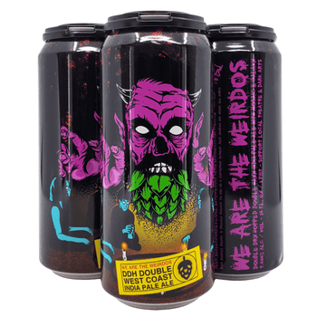 Beer Zombies Brewing Co. We Are The Weirdos West Coast DIPA Beer 4-Pack - LoveScotch.com 