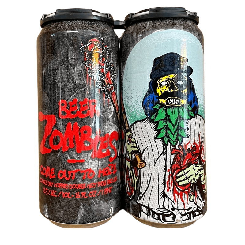 Beer Zombies Brewing Co. 'Come Out To Haze' DIPA Beer 4-Pack - LoveScotch.com