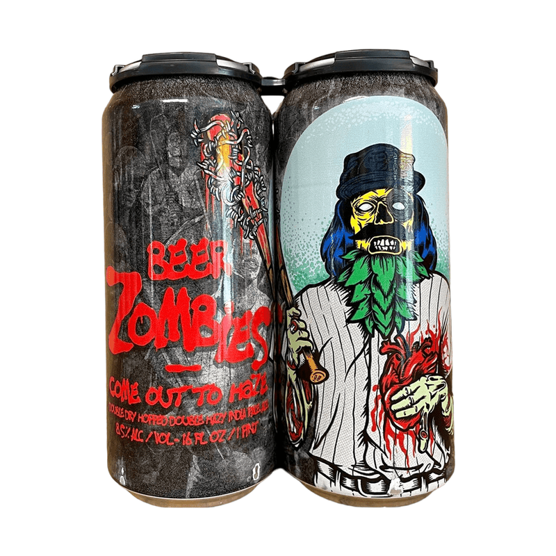 Beer Zombies Brewing Co. 'Come Out To Haze' DIPA Beer 4-Pack - LoveScotch.com