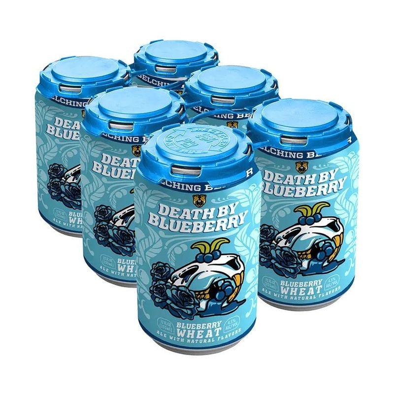 Belching Beaver 'Death by Blueberry' Wheat Ale Beer 6-Pack - ForWhiskeyLovers.com