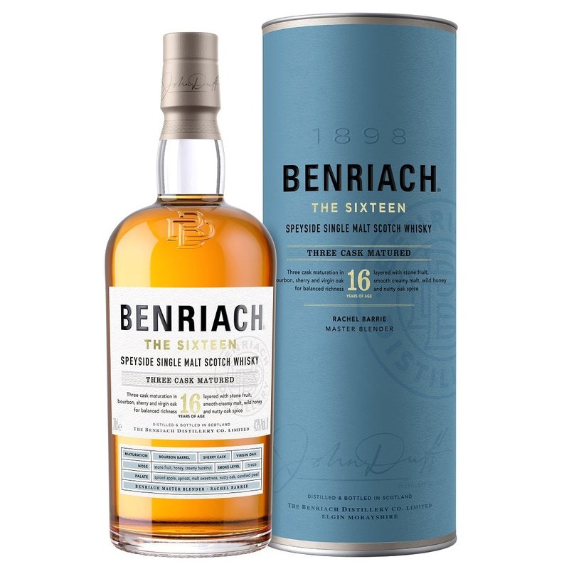 Benriach 16 Year Old 'The Sixteen' Three Cask Matured Speyside Single Malt Scotch Whisky - LoveScotch.com
