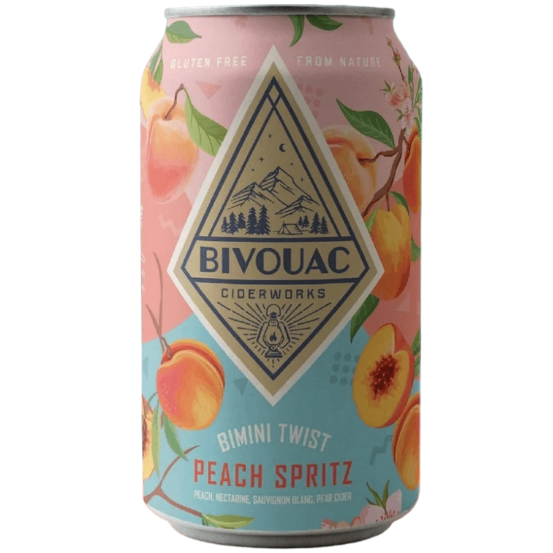 Bivouac Ciderworks 'Bimini Twist' Peach Spritz Cider 4-Pack - LoveScotch.com