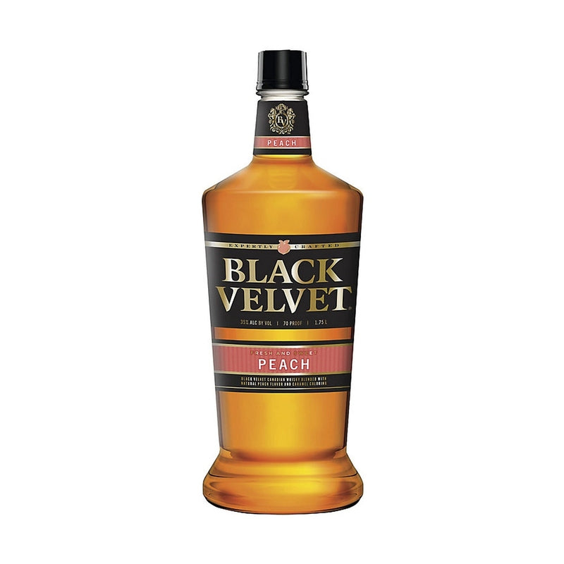 Black Velvet Peach Flavored Whiskey 70 1.75L product bottle
