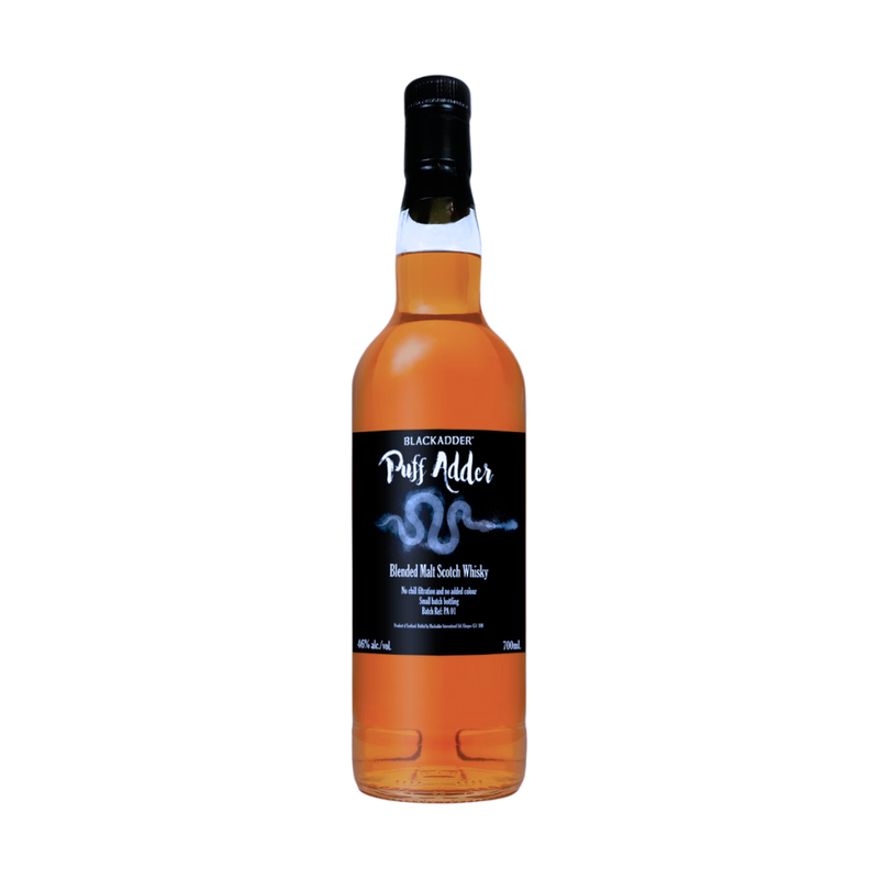 Blackadder Puff Adder Small Batch Blended Malt Scotch Whisky Batch PA01 700mL - LoveScotch.com